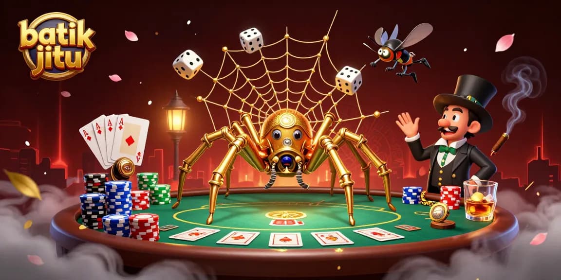 Gambarlah batik jitu menggunakan permainan poker dengan elemen kasino yang memukau.