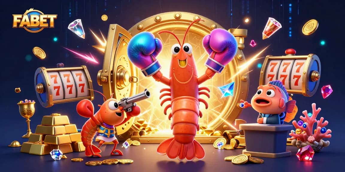 FABET brings excitement to players as cartoon sea creatures showcase thrilling casino action amidst wealth.