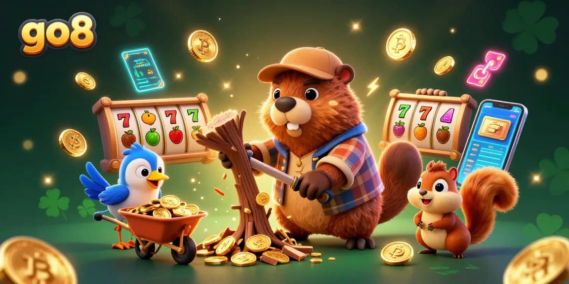 Experience thrilling gaming at go8 with vibrant characters and casino elements galore.