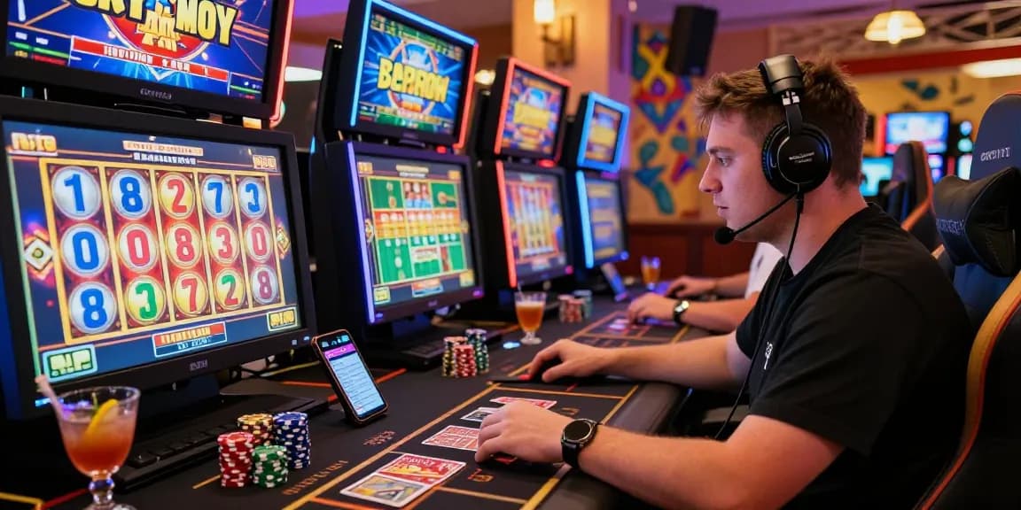 Immersive online gaming experience at https://dea.org.uk with player enjoying vibrant slot games and digital wallet integration.