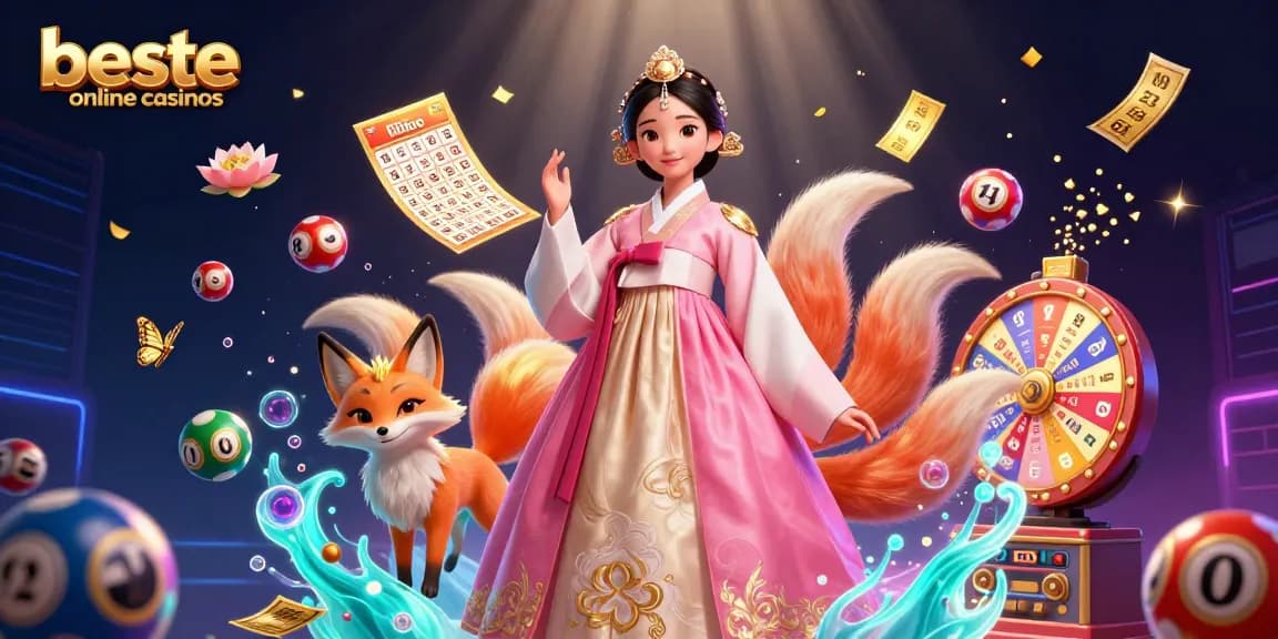 Experience the thrill at beste online casinos with a vibrant illustration featuring dynamic casino elements.