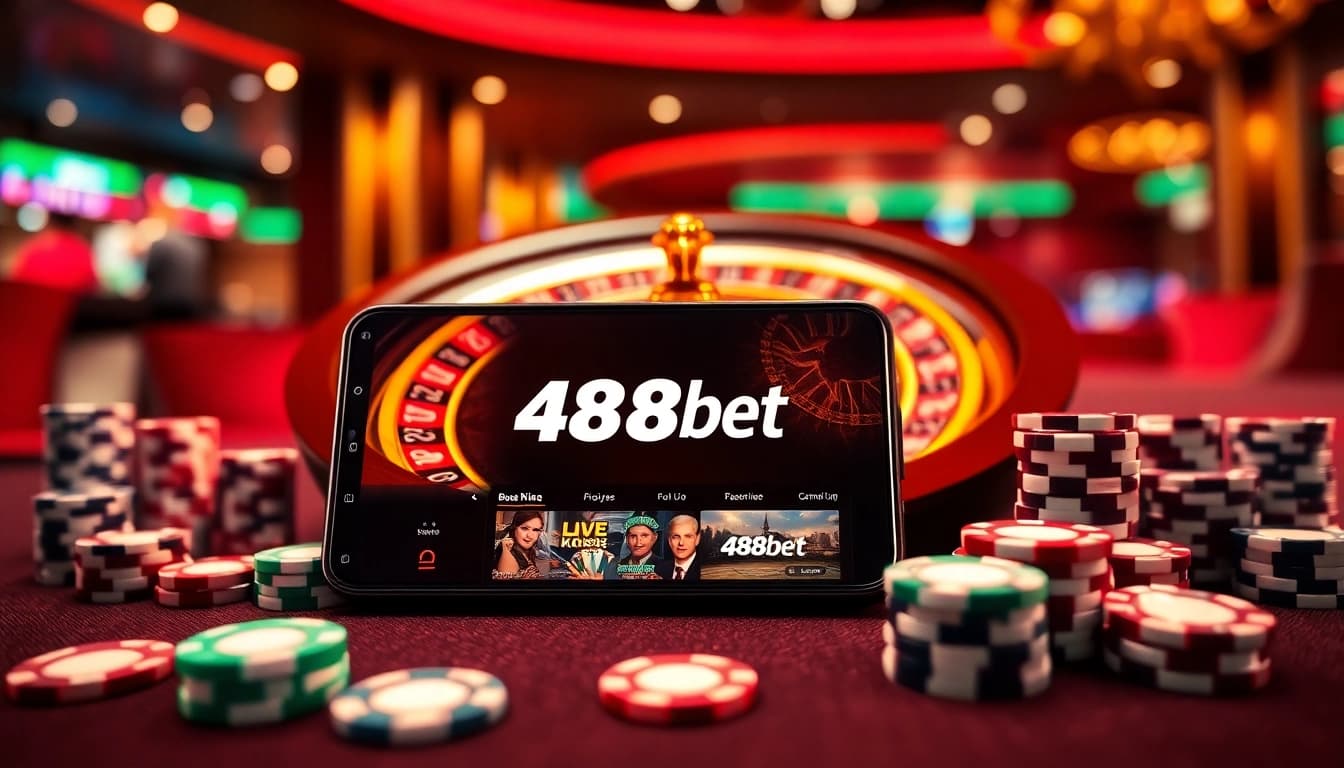 Siente la emoción del juego en 488bet, con tragamonedas vibrantes y acción de póker.