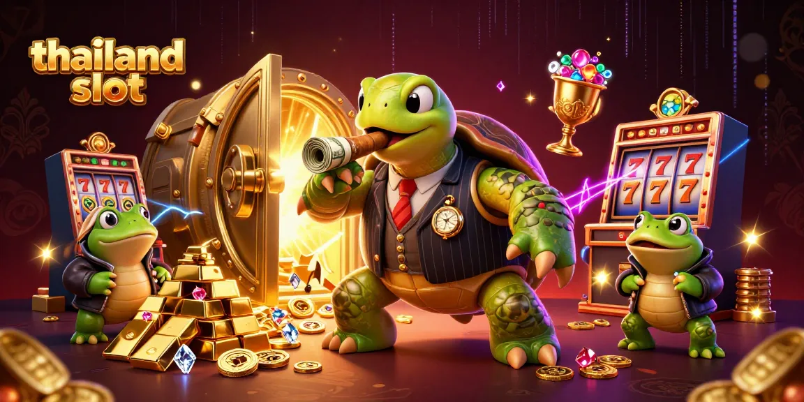 Experience the thrill of thailand slot gaming with vibrant 3D characters and dynamic casino elements.