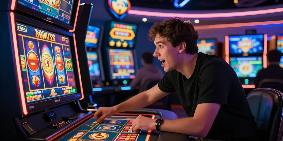 Player engaged with bonus buy slots in a vibrant online casino atmosphere, showcasing excitement and immersive gaming experience.