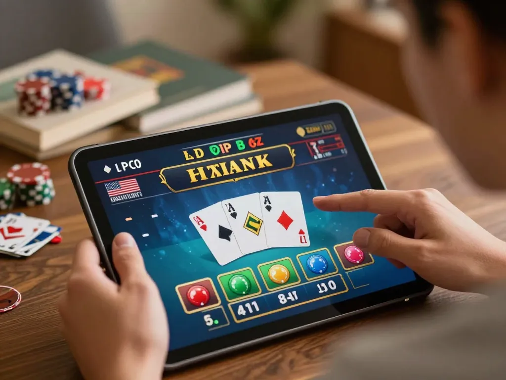 Engage with go8's thrilling online gaming on your tablet in a cozy home atmosphere