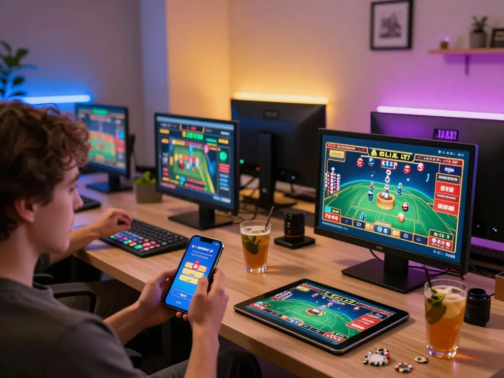 Mobile gaming experience at okfun with engaging gameplay on smartphone and tablet