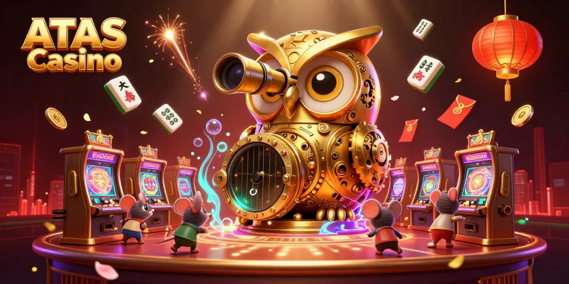 Engage with the exhilarating atmosphere of the ATAS Casino featuring dynamic characters and enchanting elements.