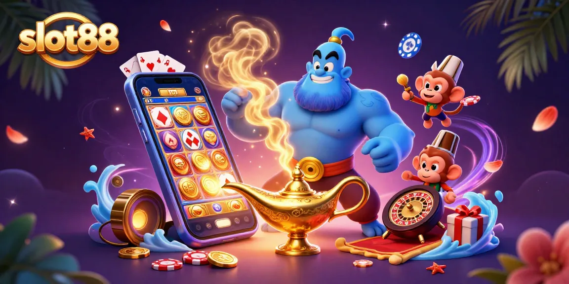 Menangkan jack pot dengan slot88 dalam dunia kasino digital yang cerah & penuh warna.