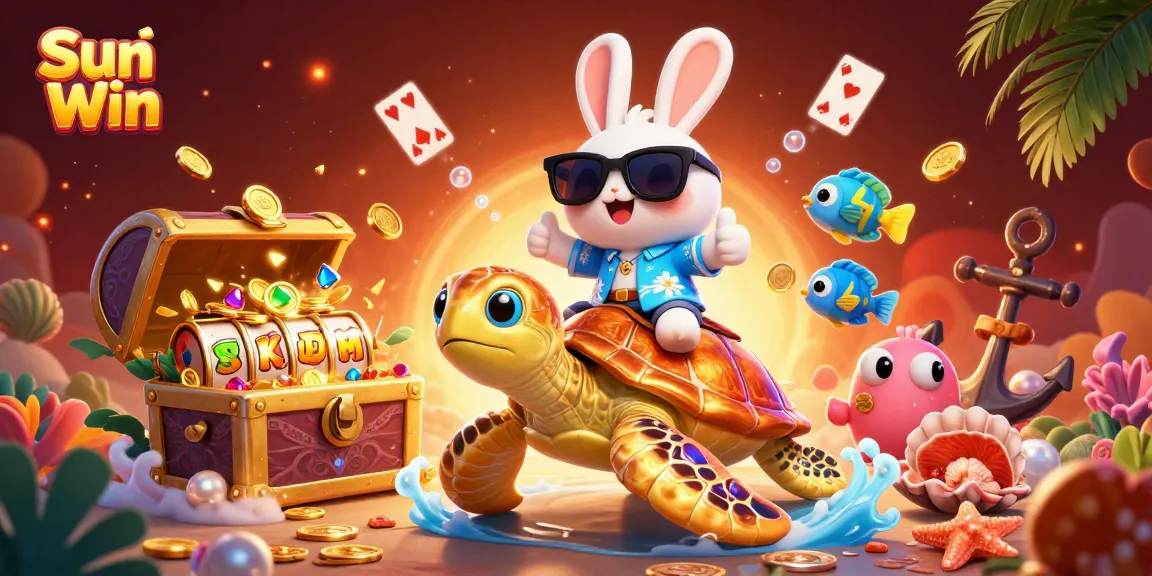 Experience the thrill of Sun Win casino with vibrant characters and exciting game elements.