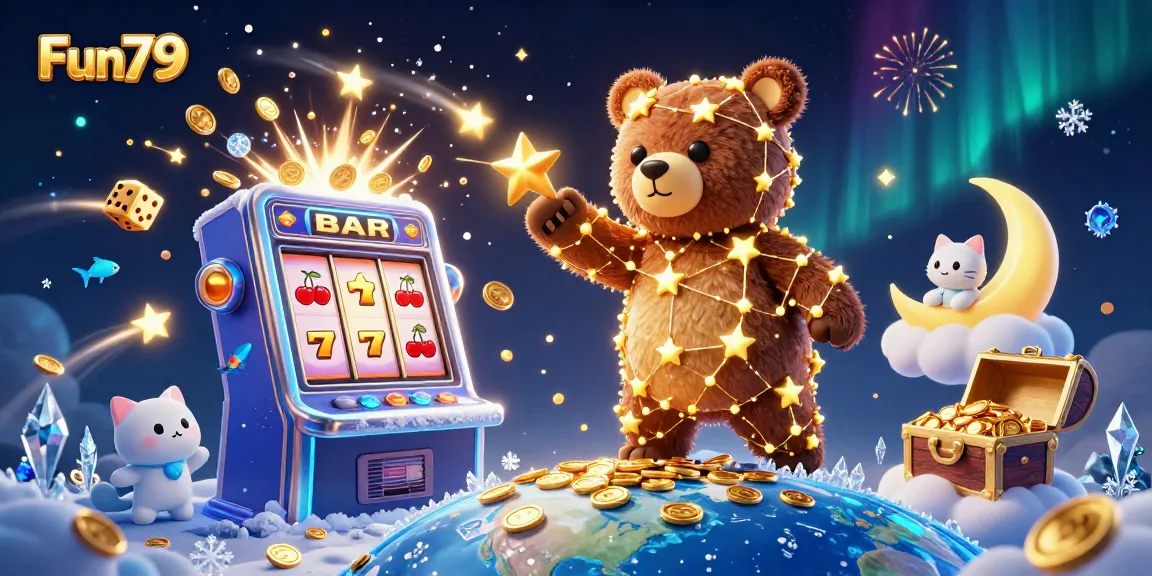 Experience thrilling wins at Fun79 with an exciting 3D casino adventure featuring slots and vibrant characters.