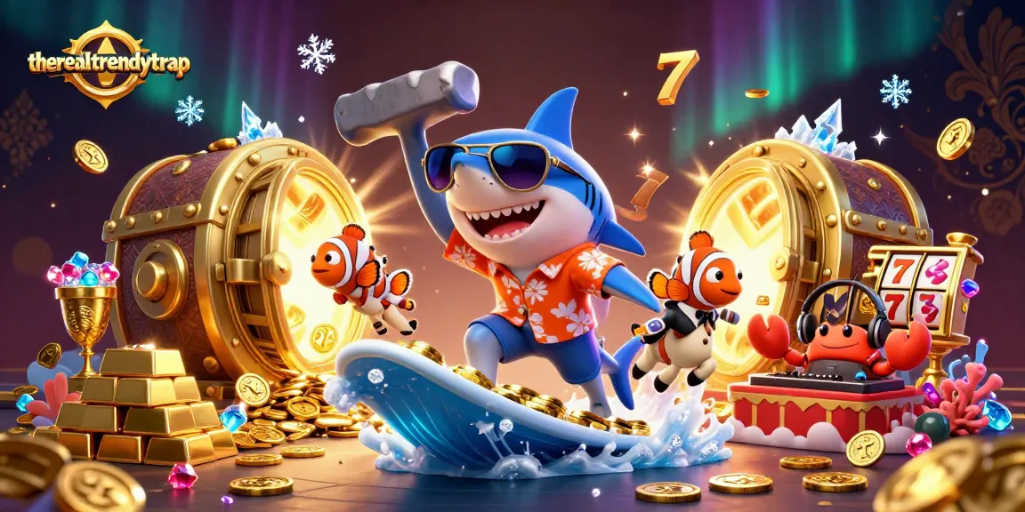 Hasil slot online memberikan kesenangan dengan therealtrendytrap saat hiu berselancar di koin emas.
