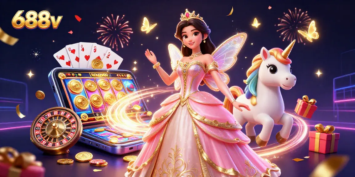 Engage with 688v's vibrant casino experience featuring exciting games and fairy-tale visuals.