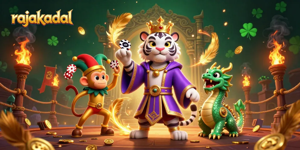 Slot permainan menarik di rajakadal dengan karakter harimau dan monyet menghibur pemain.