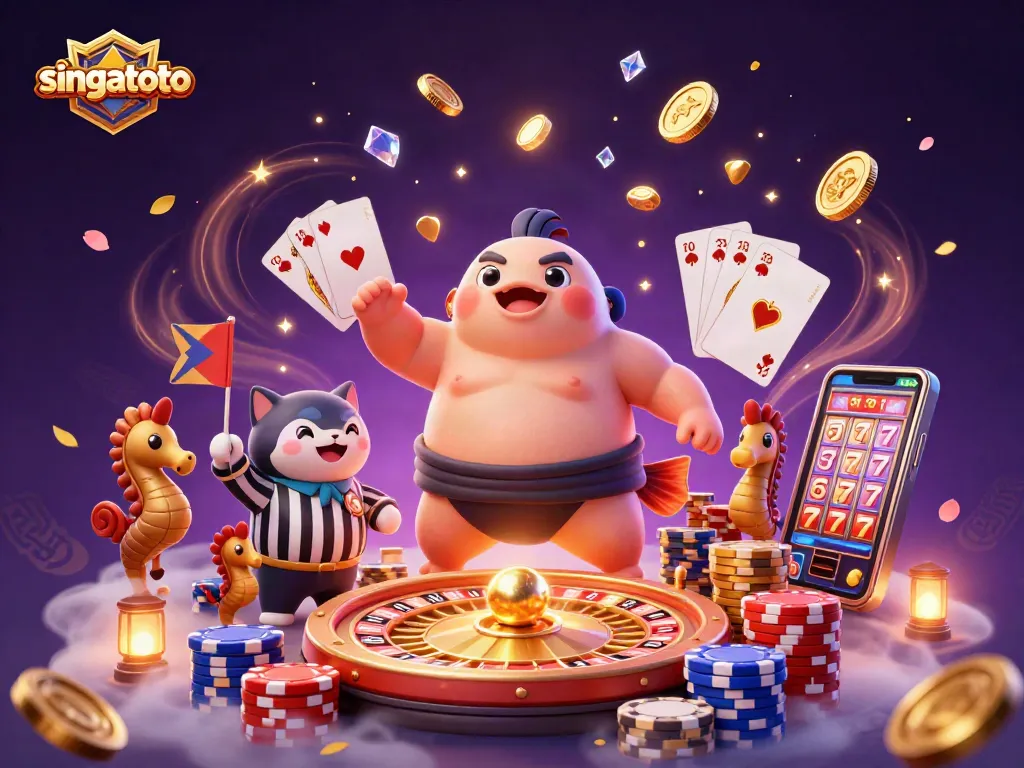 Win big with singatoto's thrilling online games amidst festive underwater festivities.