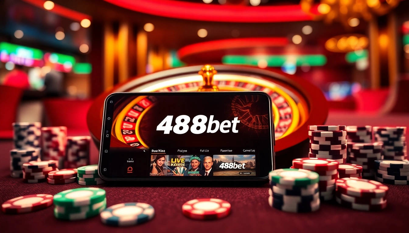 Siente la emoción del juego en 488bet, con tragamonedas vibrantes y acción de póker.