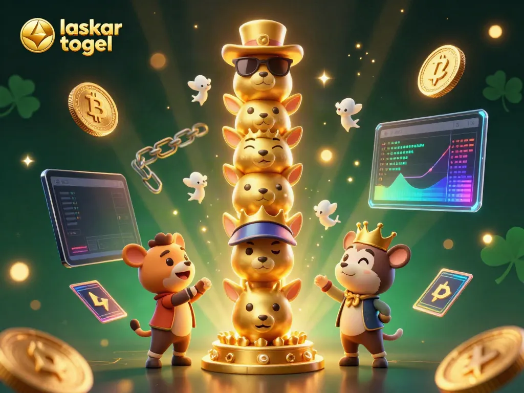 Engage in laskar togel games with vibrant 3D illustration showcasing fun characters, rich graphics, and dynamic gaming elements.