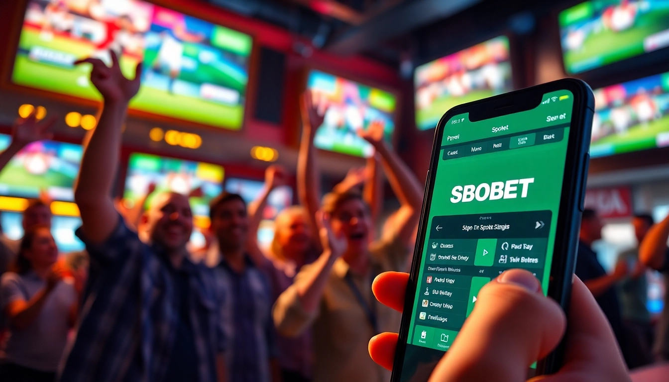 Menampilkan pengalaman taruhan SBOBET dengan antusiasme penggemar olahraga yang meriah.