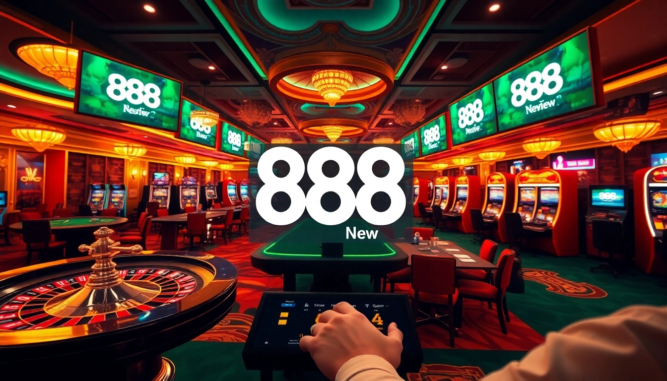 Experience the thrilling gameplay of 888 new at a luxurious online casino environment.