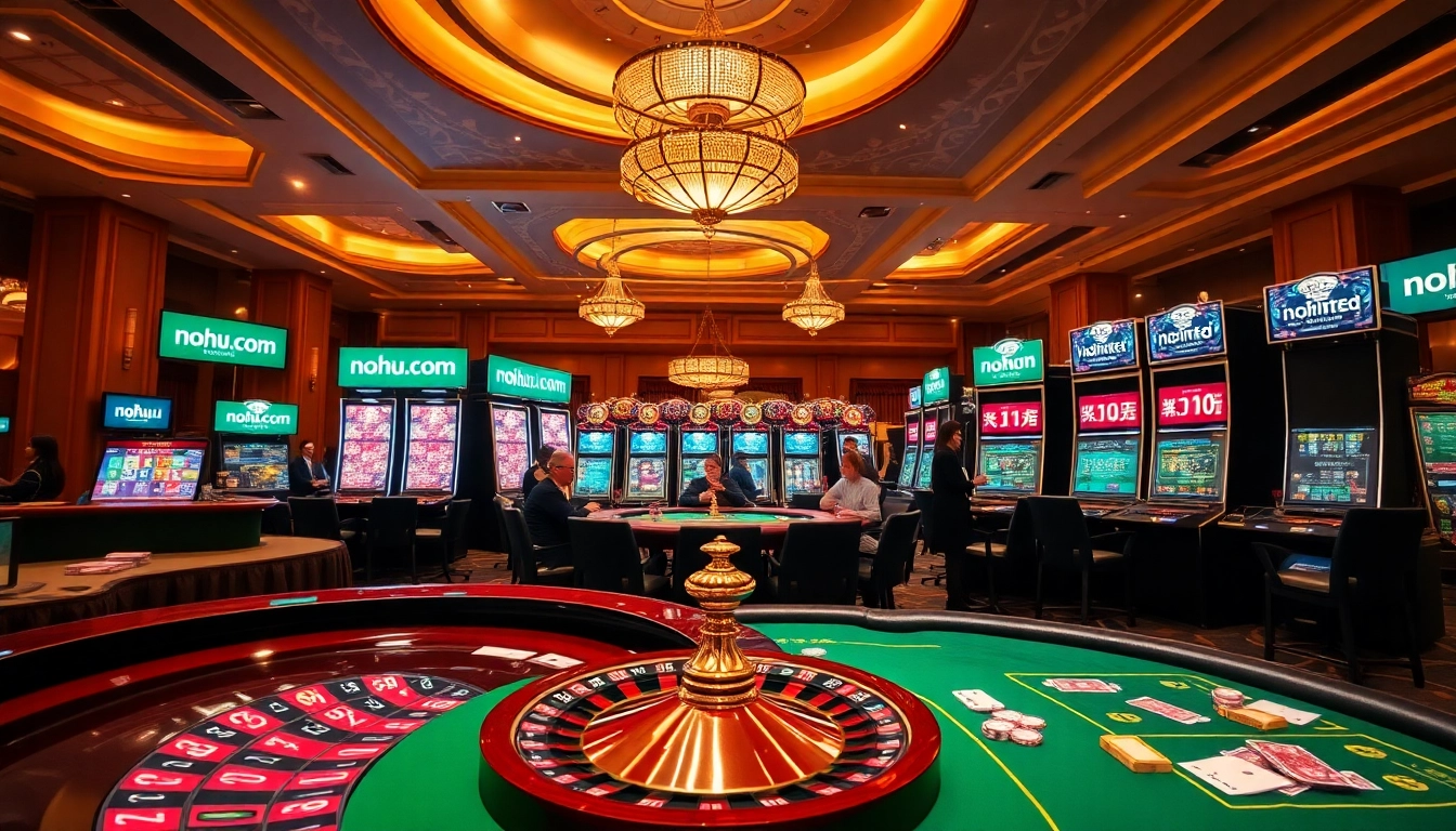 Experience the thrill of gambling at nohu.com with a vibrant casino atmosphere.