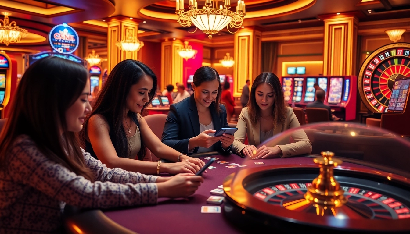 Players engage in high-stakes gambling at the luxurious online casino interface https://urr88.com/, featuring poker and roulette.