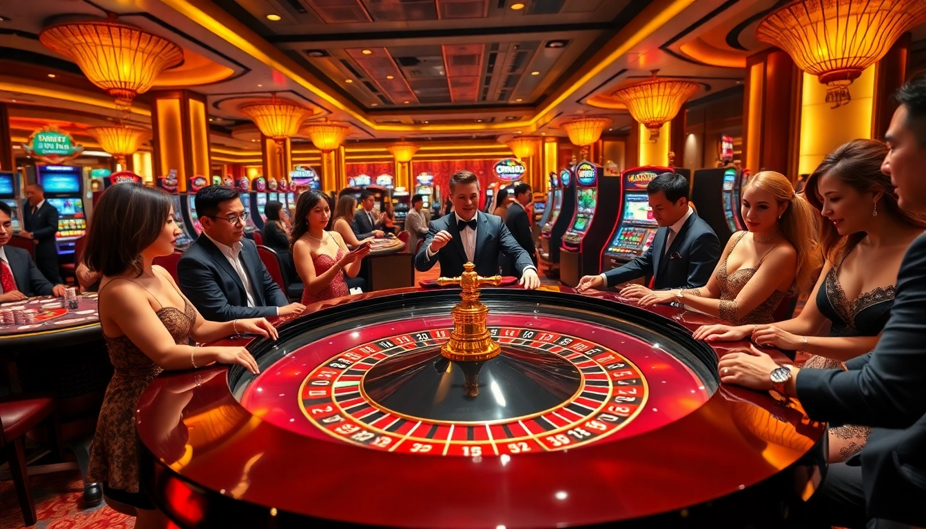Experience the thrill of go 88 at a lively casino table where players engage in high-stakes action.