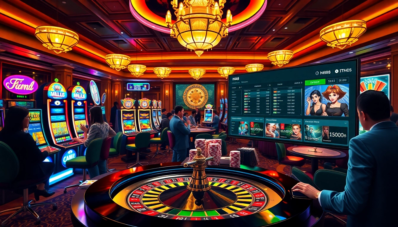 Experience the thrill of winning at nh88 slot machines in a luxurious casino setting.
